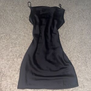 Urban outfitters black slip dress cowl neck size medium